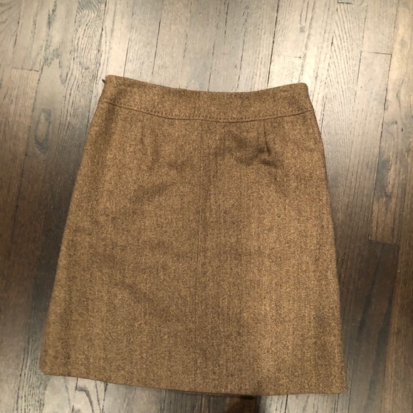 Gap Herringbone Tweed A-Line Wool Skirt - Picture 4 of 6